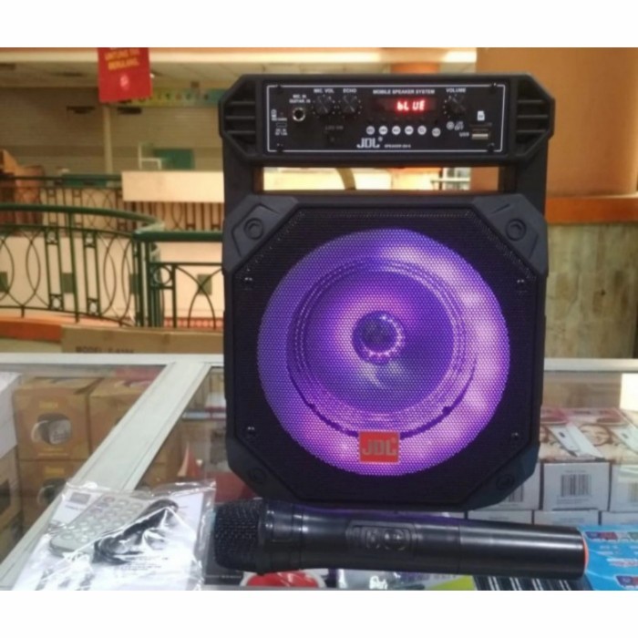 AGEN Speaker Aktif Bluetooth Portable JDL QV-6 Microphone Wireless