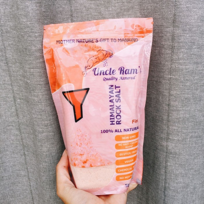 

Uncle Rams Himalayan Pink Salt Fine Garam Halus India Singapore