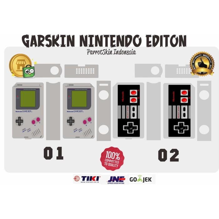 Garskin Tesla Invader 3 Nintendo edition bisa untuk tipe lain by Urbanite store