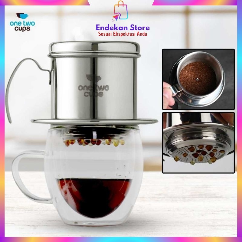 Vietnam Drip Premium Model Ulir / Sekrup Coffee Filter 250ml Saringan Kopi - Vietnamese Drip