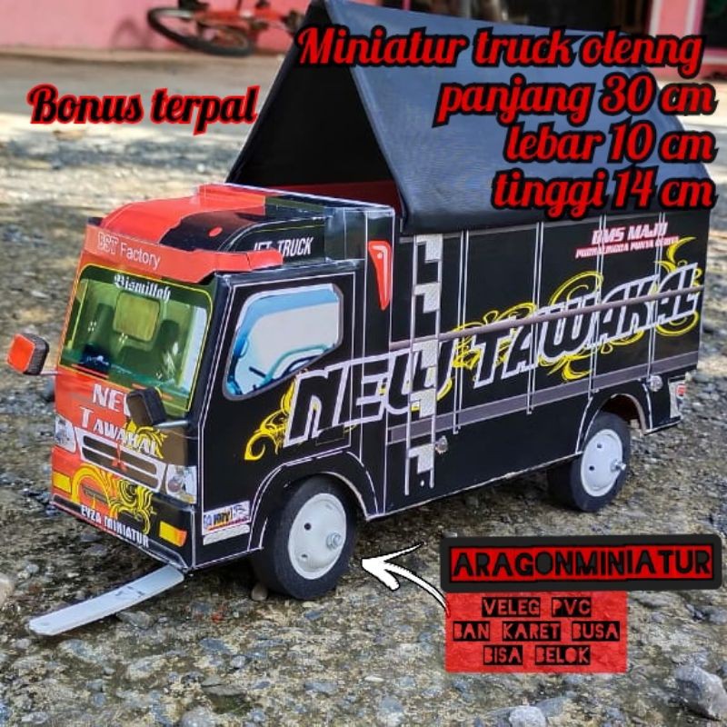 Miniatur truk oleng new tawakal bisa oleng
