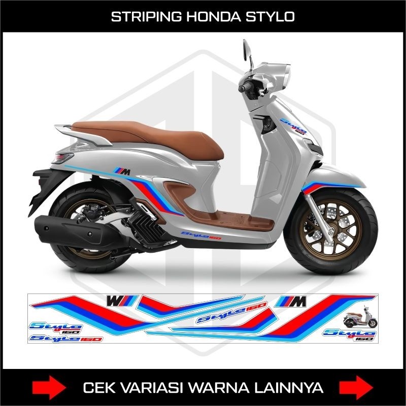 Sticker List Honda Stylo 160 / Striping Motor Stylo New 160 Bmw / Decal Custom list Variasi Honda St