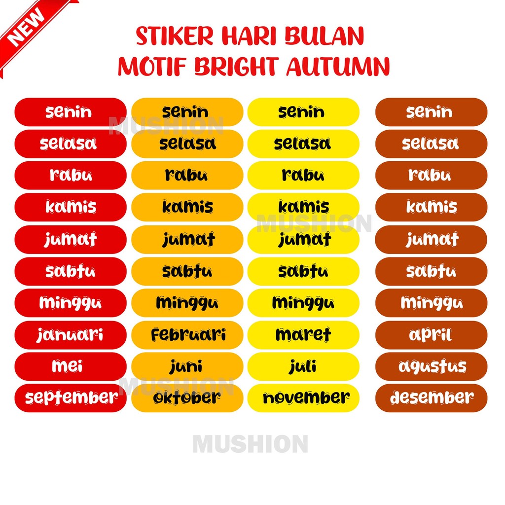 

[BISA COD] stiker hari dan bulan polos dompet budgeting disiplin keuangan bulanan dompet organizer Paper Stationery