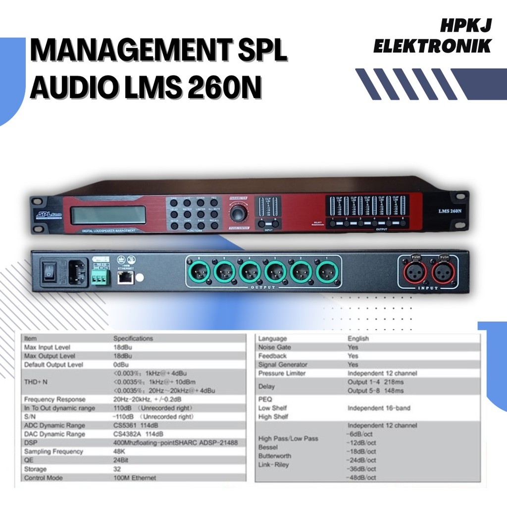 Speaker Management LMS 260N Management SPL Audio LMS-260 N