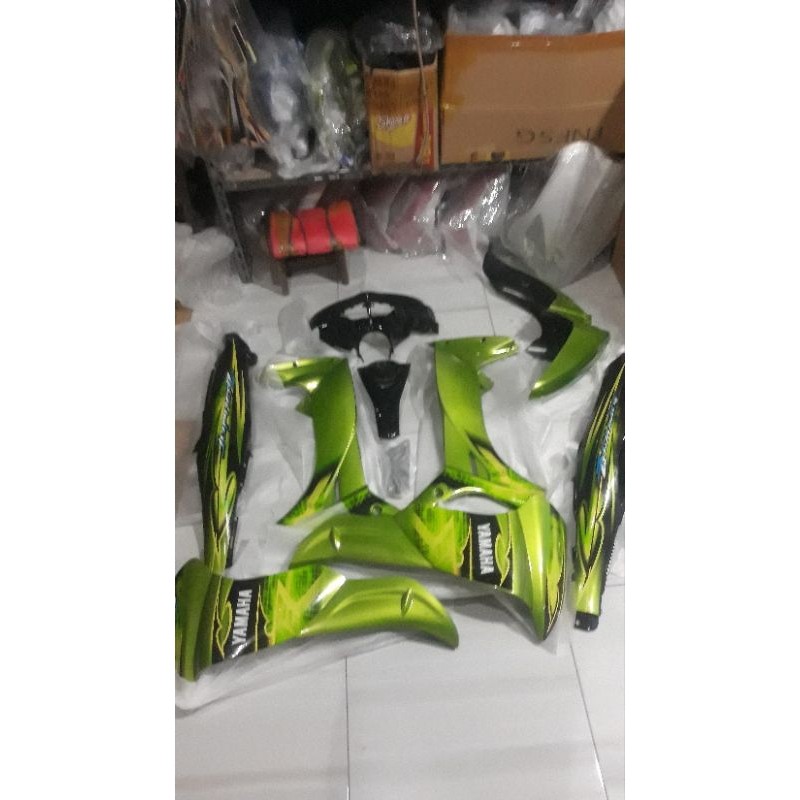 BODY SET HALUS YAMAHA JUPITER Z NEW BURHAN HIJAU HITAM FULLSET BODY HALUS YAMAHA JUPITER Z NEW BURHA