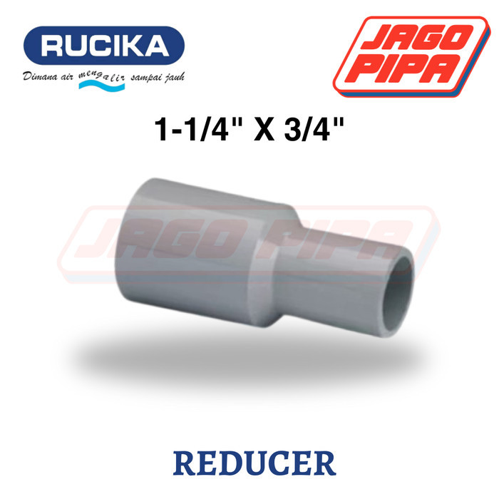 Reducer Socket AW 1-1/4 x 3/4 Inch PVC Rucika Verloop Verlop Sok Increaser Sock Vsock Oversock 1-1/4