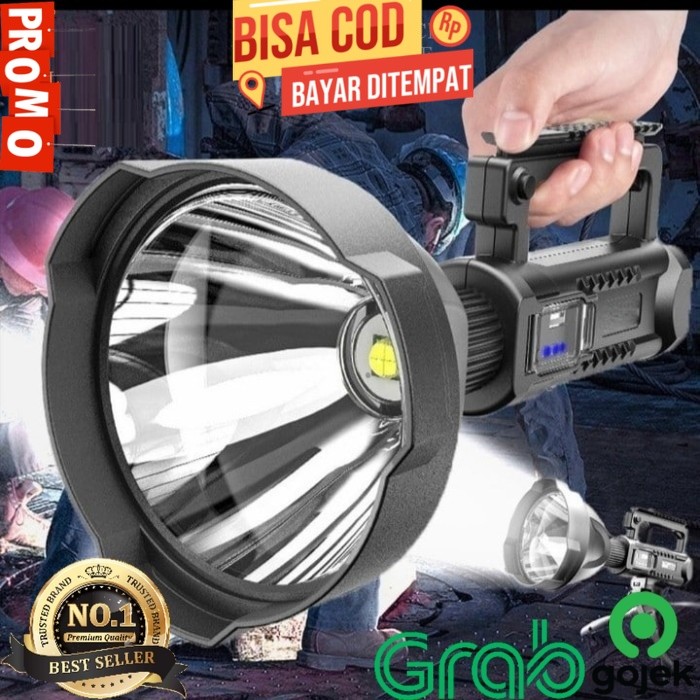 Senter Sorotan Genggam Isi Ulang 90000 Lumen Tinggi TA