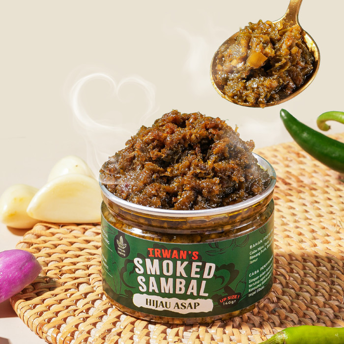 

New[Promo] Sambal Hijau Asap - Irwan's Smoked Sambal (Sambal Ijo, Sambal Padang) - 140 grams