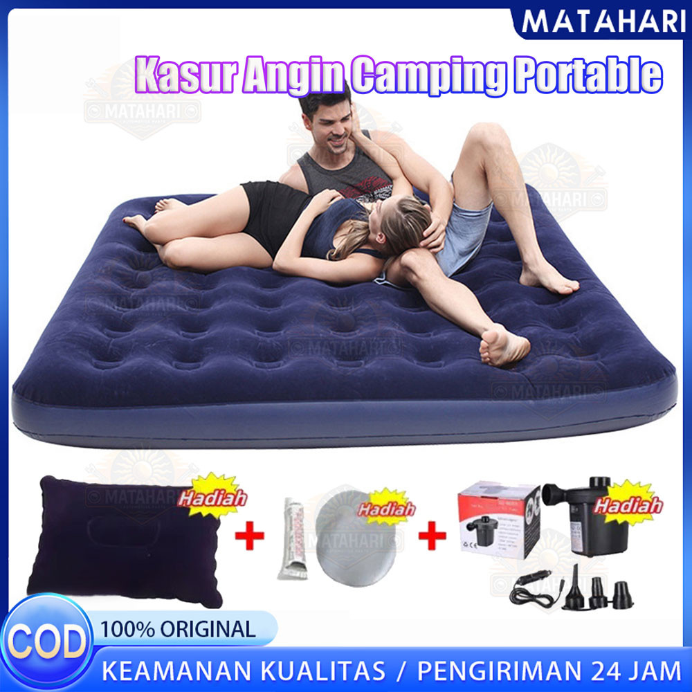 Kasur Angin / Air Bed Double Kasur Angin Bestway + pompa manual Bestway Paket Kasur Angin Double