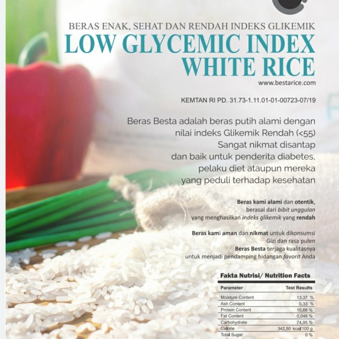 

Besta White Rice Sugar Free 5kg