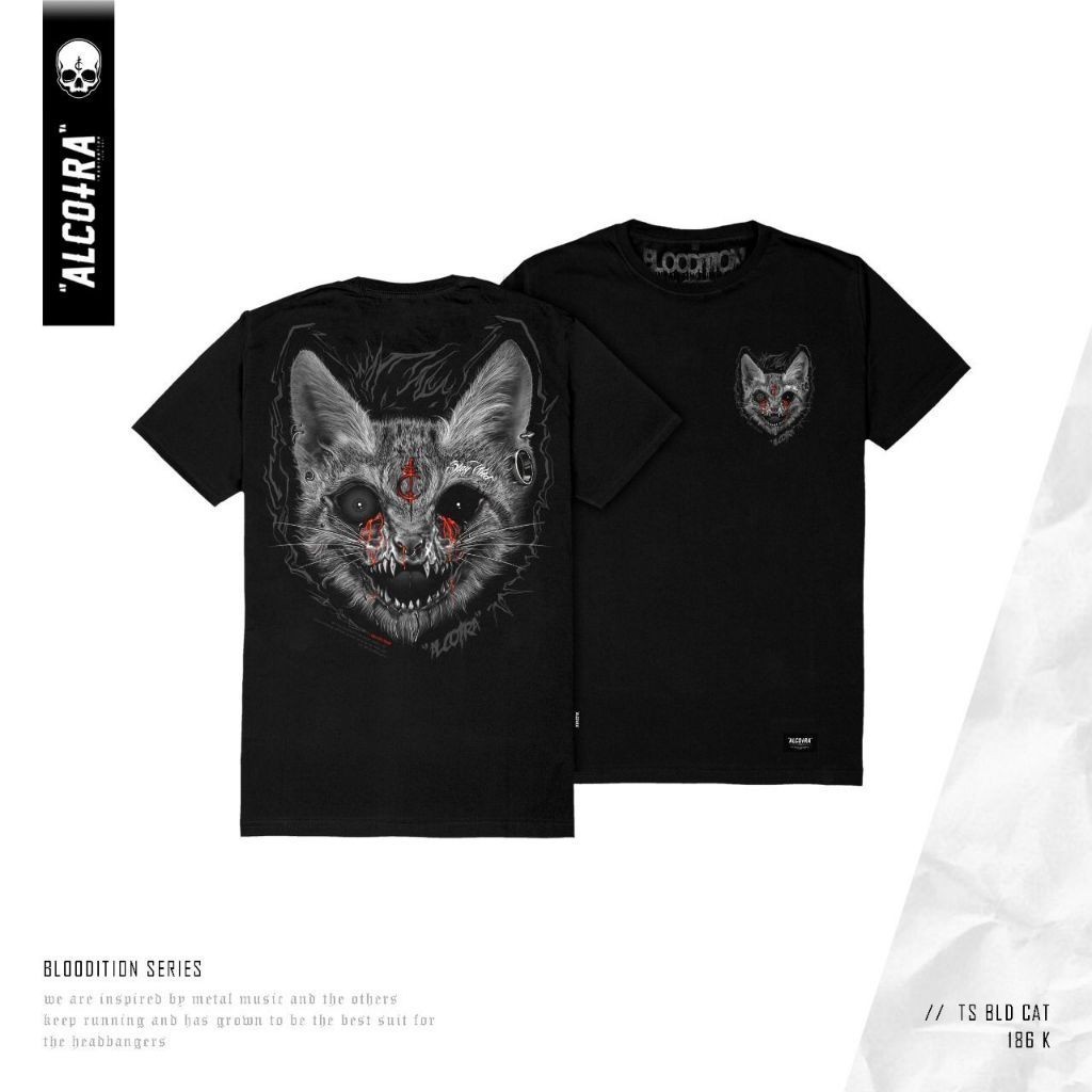 ALCOTRA BAJU KAOS // BLD CAT // KAOS ALCOTRA BLOODITION CAT ALCOTRA