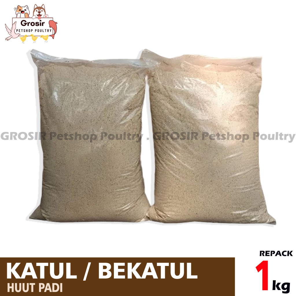 KATUL BEKATUL SUPER / DEDEK / DEDAK / HUUT PADI 1 KG UNTUK PAKAN AYAM BEBEK UNGGAS
