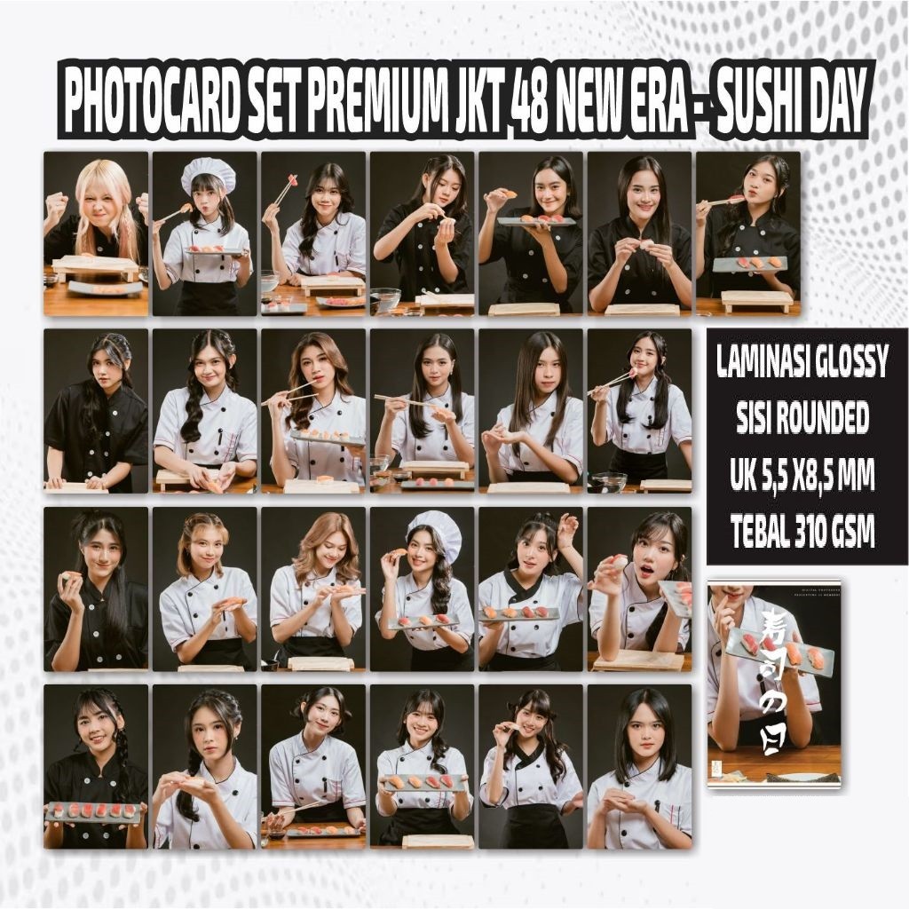 PHOTOCARD JKT48 50pcs (SUSHI , TEATHER)