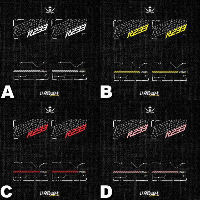 URBAN Panel Backdoor R234 R233 R234Pro Akrilik Print Logo Series  Terbaru by Ultimate Customitation