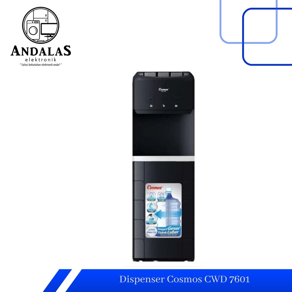 Cosmos CWD 7601 DIspenser Galon Bawah Panas Dingin Normal Low Watt