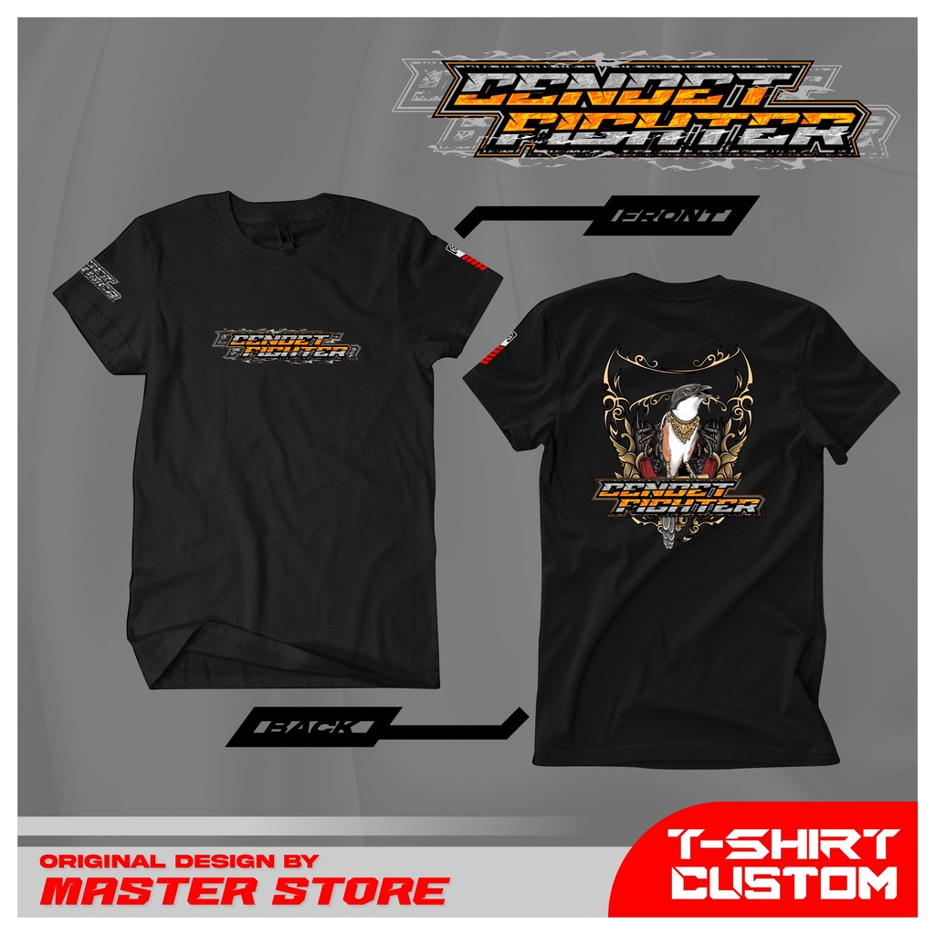 Kaos Distro Racing Wear Master Cendet Fighter T-shirt Kaos Pria Wanita Distro Racing Wear