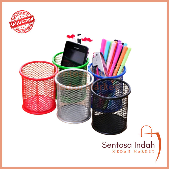 

Stationery Stand MT-111 / Tempat Pen Bulat Besi Jaring