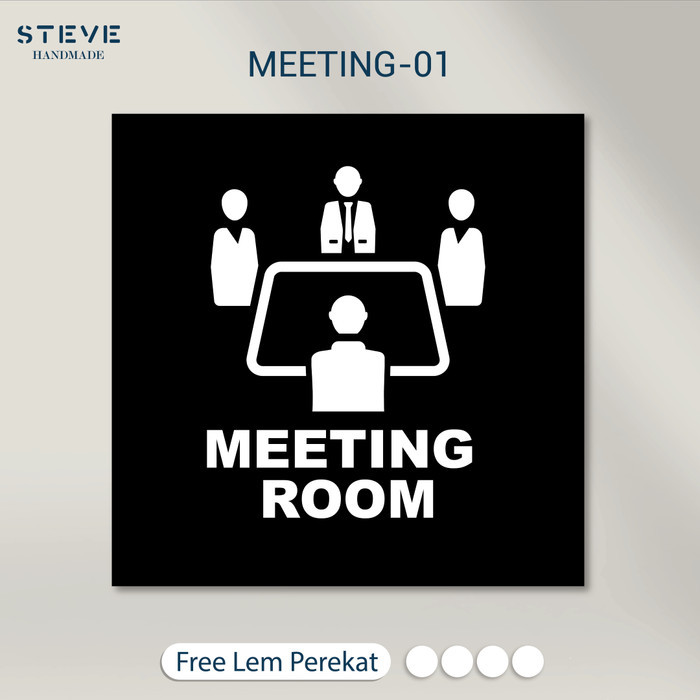 Sign Board Meeting Room | Papan Tanda Meeting Room Label Akrilik Sign Board