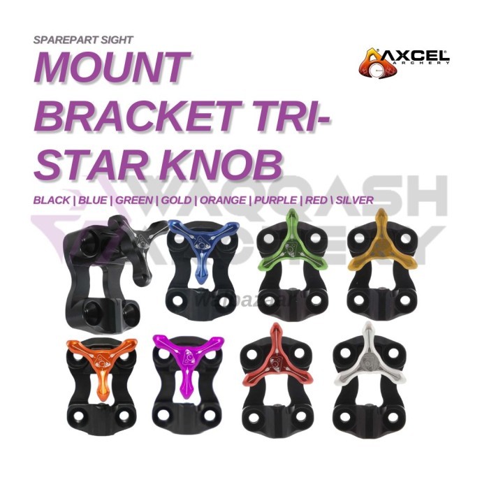 AXCEL MOUNT BRACKET WITH TRI STAR KNOB SIGHT PART