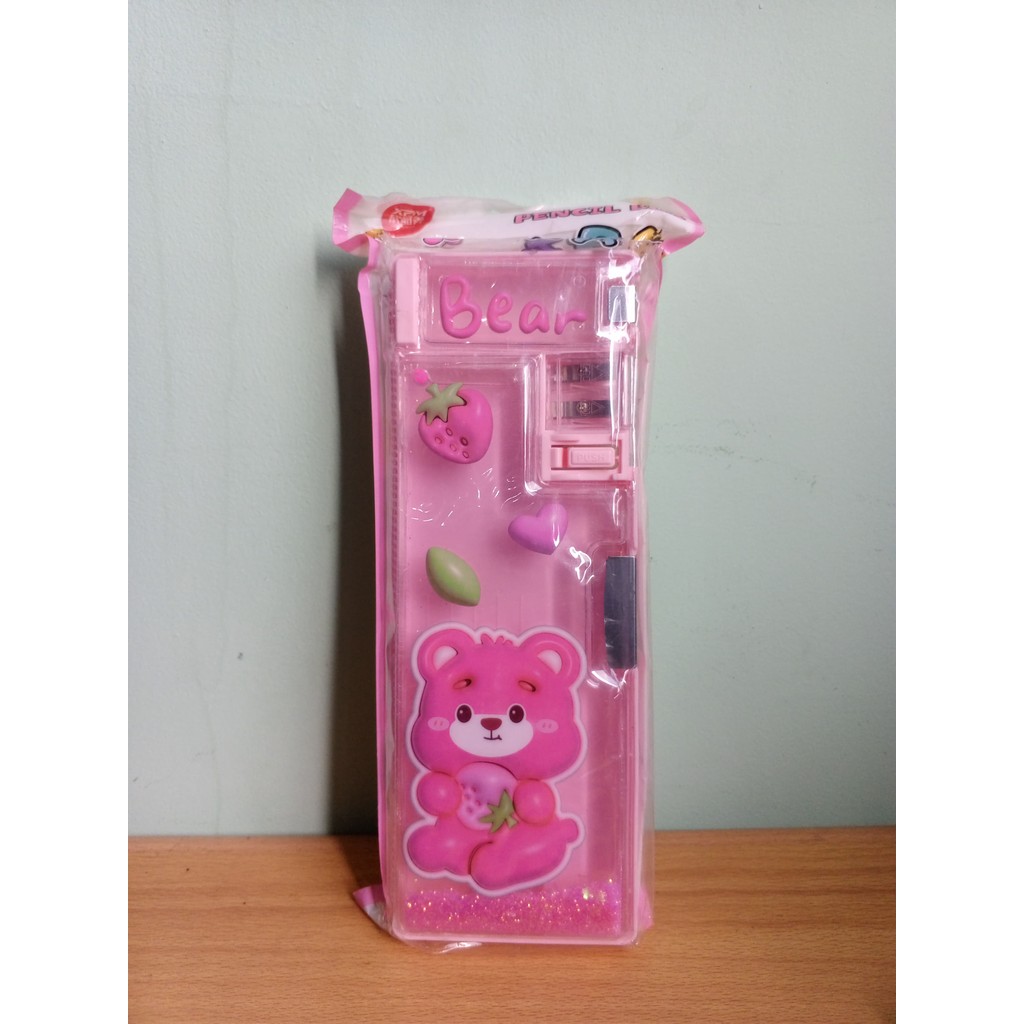 

Kotak Pensil 3D Timbul / Pencil Box XPM - Pink Bear