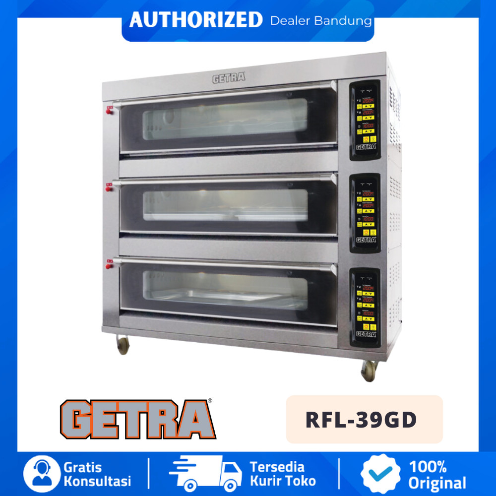 GETRA RFL 39GD RFL-39GD OVEN GAS 3 DECK 9 TRAY GARANSI RESMI