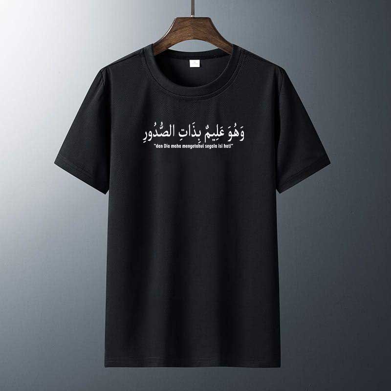 Kaos Pria Distro,Kaos Pria Dan Wanita Tulisan Arab Lengan Pendek Distro(Pria & Wanita )Keren Premium