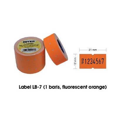 

Label Lb-7 Orange Fluorescent 1 Baris