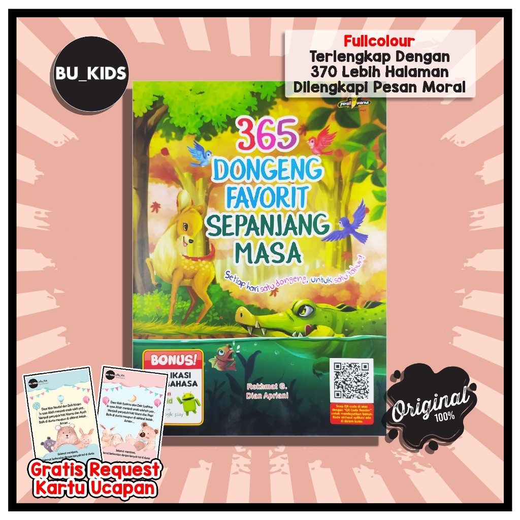 Buku Dongeng Cerita Anak Bergambar 365 Dongeng Favorit Sepanjang Masa