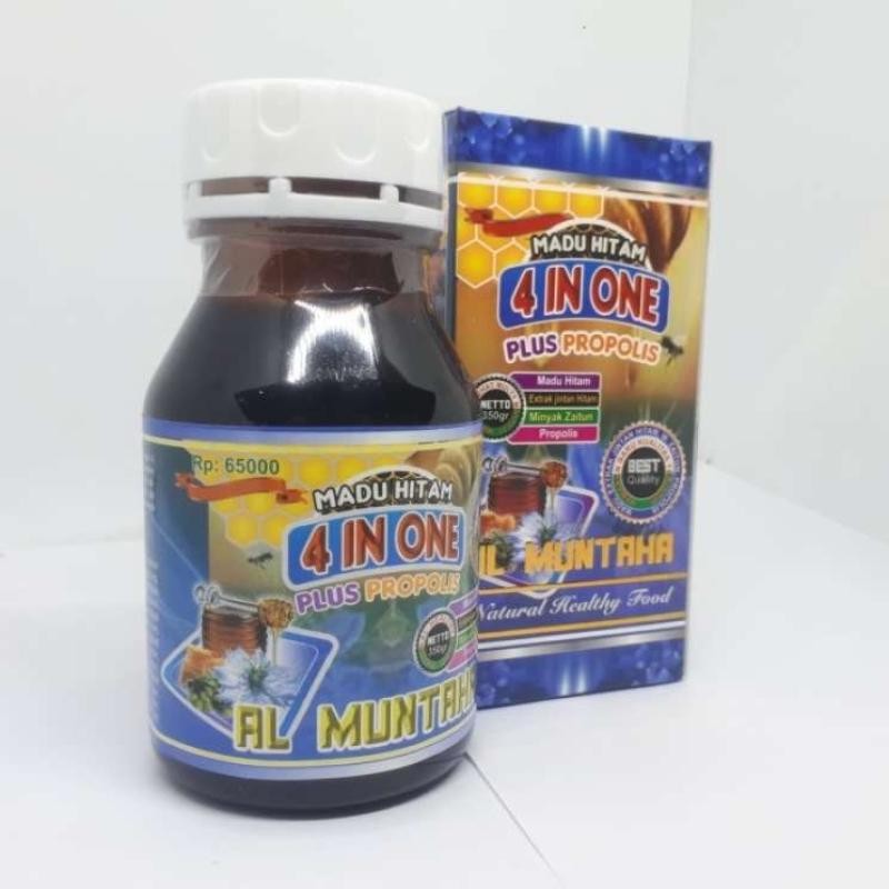 

Madu Hitam 4 in 1 Plus Propolis Al Muntaha Original 700 gram DIJAMIN ORIGINAL