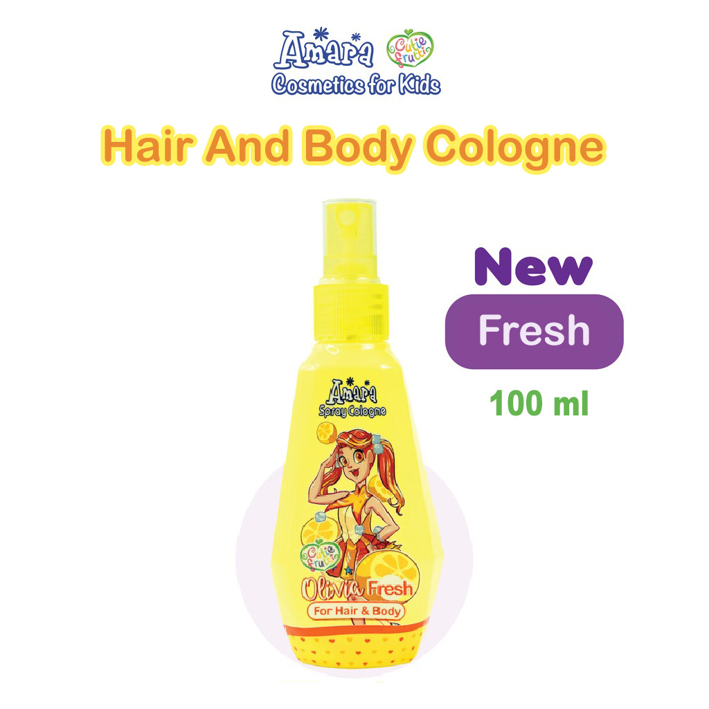 Amara Kids Spray Cologne Fresh 100ml Parfum Wangi Wangian Anak For Hair & Body