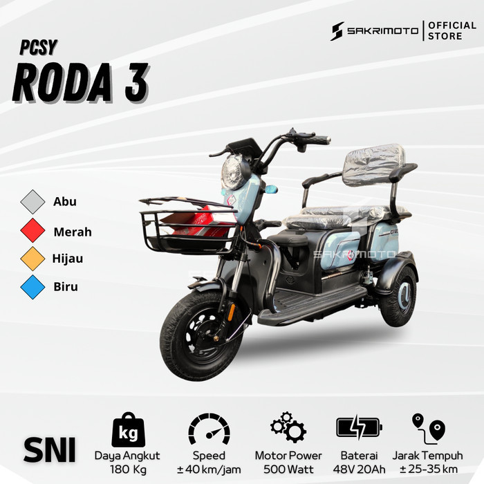 Sepeda Listrik Roda 3 Xuanku Murah / Sepeda Motor Listrik Roda Tiga - INSTANT