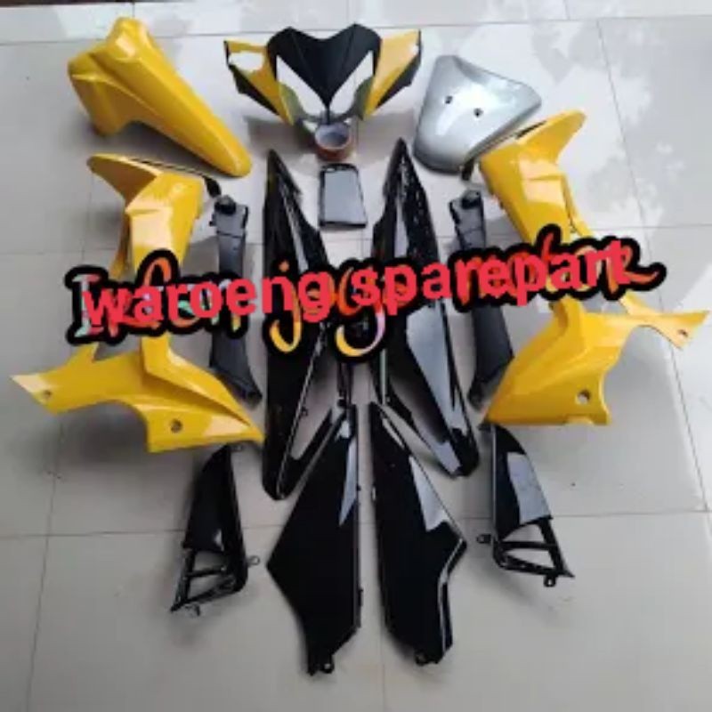 PROMO Body halus Supra x 125 Batman kuning hitam TERMURAH