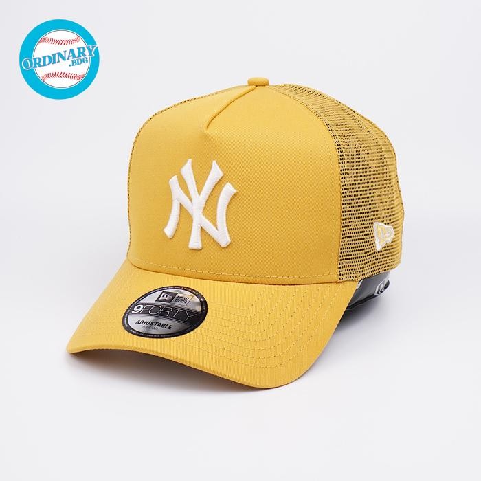 Topi New Era Original Yankees Trucker Yellow