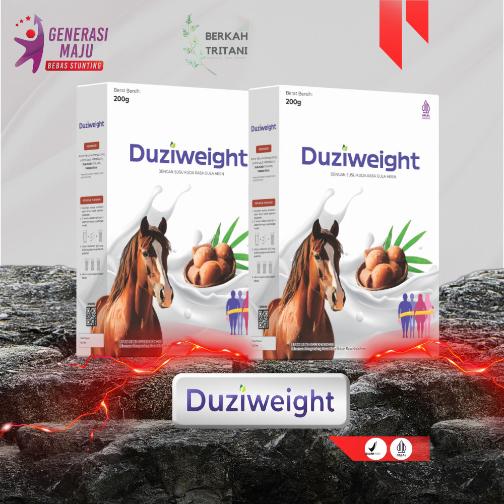 

Duzi Weight - Susu Kuda Penambah Berat Badan 200gr Nutrisi Tubuh Alami