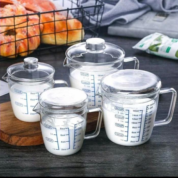 Gelas Takar Masak/Gelas Ukur Kaca/Gelas Takar Kaca/Gelas Takar Susu - 500 ml
