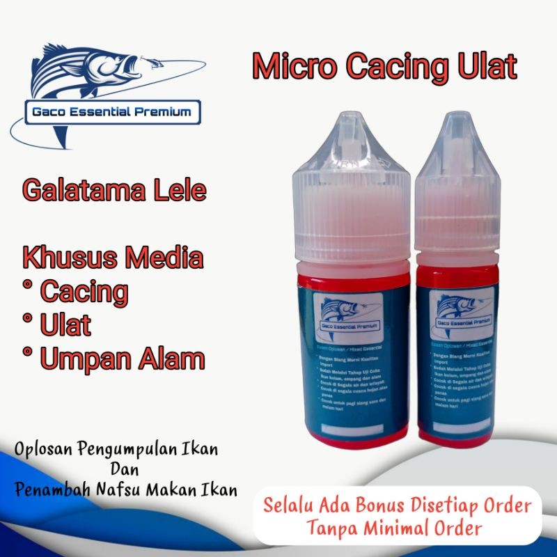 sale GACO Essen ikan lele MICRO CACING ULAT Dijamin anti zonk