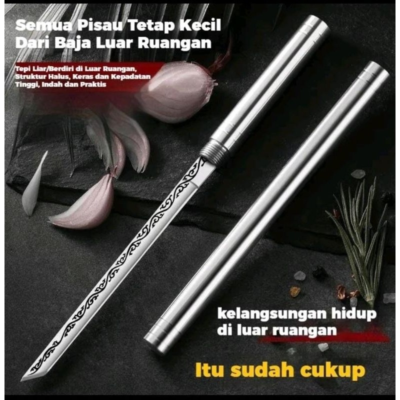 TERMURAH mini pisau tongkat pisau daging pisau baja pisau camping pisau dapur pisau survival yyH