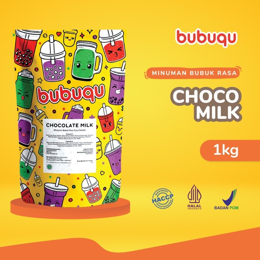 

Bubuqu Chocolate Milk Powder Drink 1 Kg - Bubuk Minuman Cokelat Susu