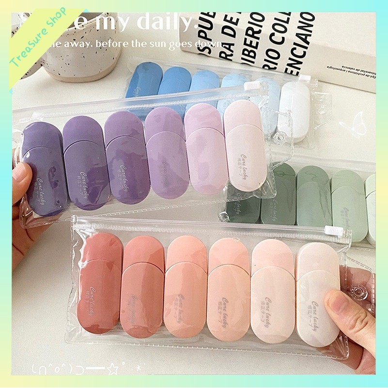 

Ready 6PCS/Bag Correction Tape / Tip Ex Kertas / Pita Koreksi 30 Meter Warna Pastel Tidak Mudah Terputus