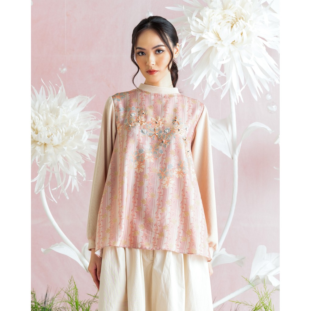 Muda Official | Signature | Printing Blouse Knit | Atasan | Amala