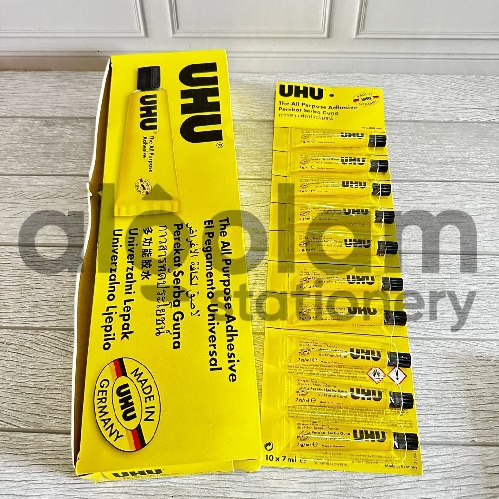 

SATUAN ( 1 PCS x 7Ml ) Perekat Serba Guna Lem UHU 7ml lengkap