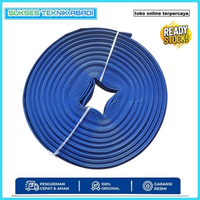Selang Air Karet Terpal Selang Irigasi Selang Pembuangan Air Water Hose 6" Inch 25m Selang Buang Air
