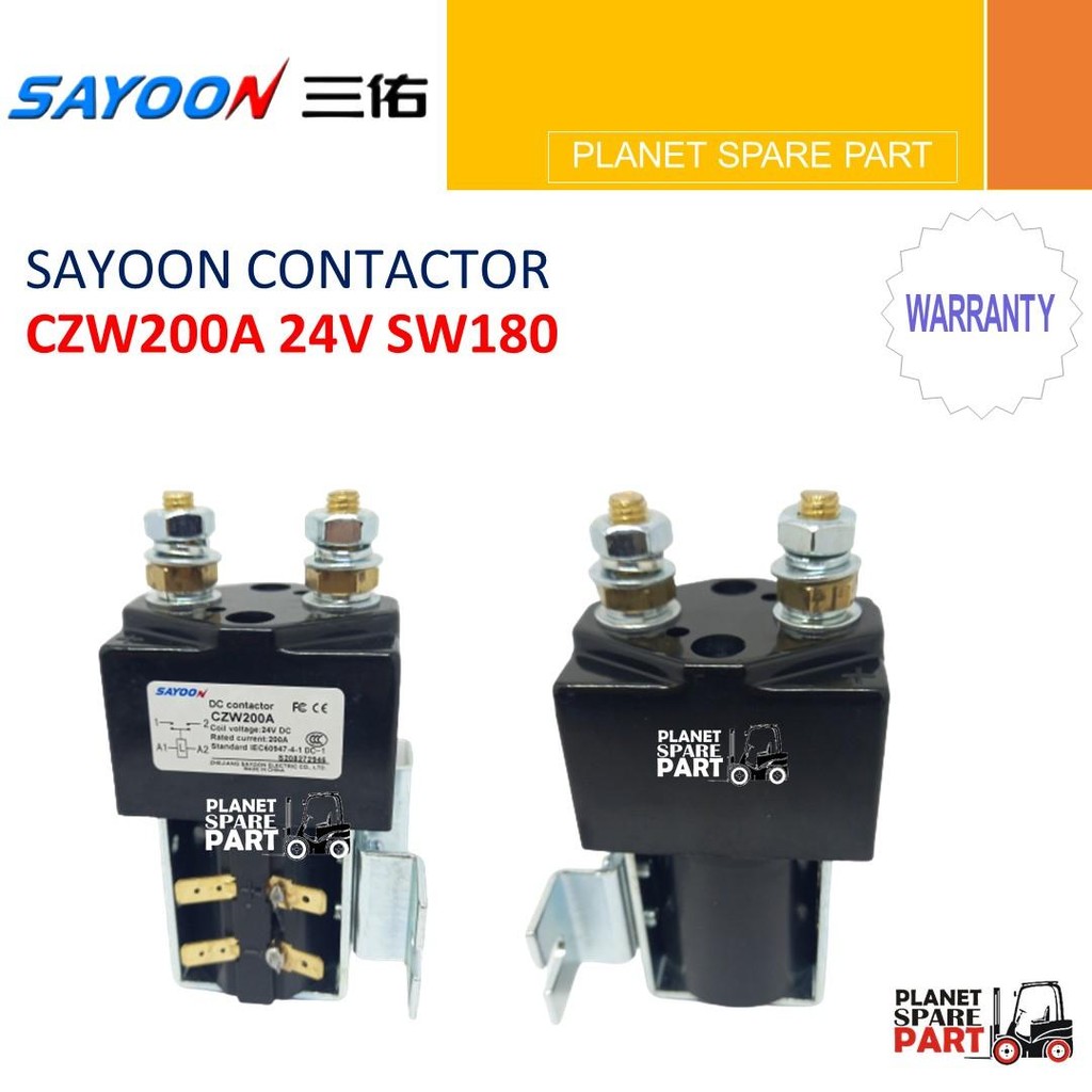 Sayoon Contactor CZW200A SW180 24V 200A Kontaktor Forklift Eletric