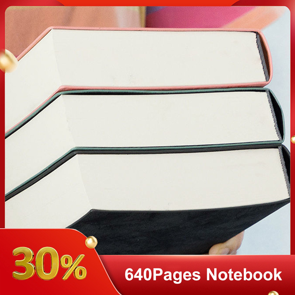 

Super Thick Notebook 640pages A6 A5 Creativity Stationery Blank/Line Notepads Pu cover School Supplies Sketching Graffiti