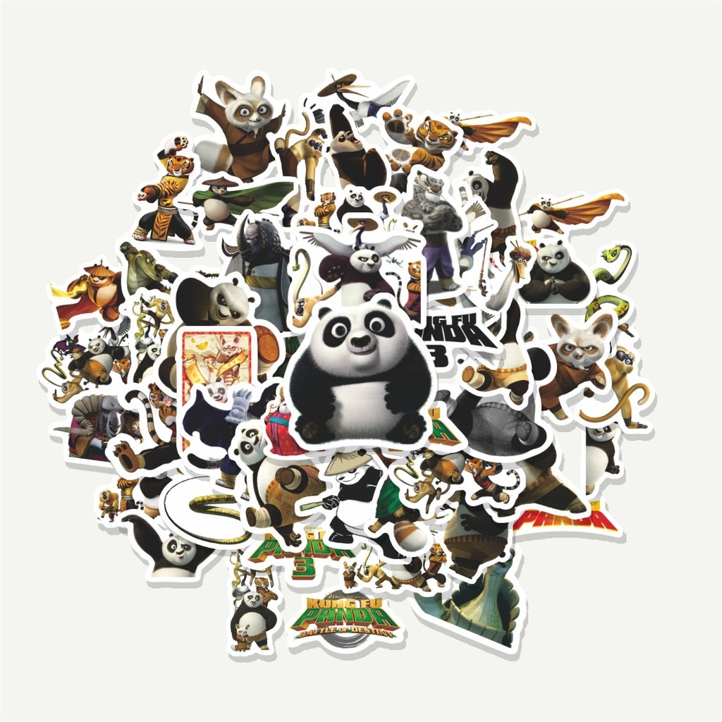 

Sticker Pack Sticker Kartun Kung Fu Fanda | Sticker TUMBLR | Stiker LAPTOP KOPER HELM