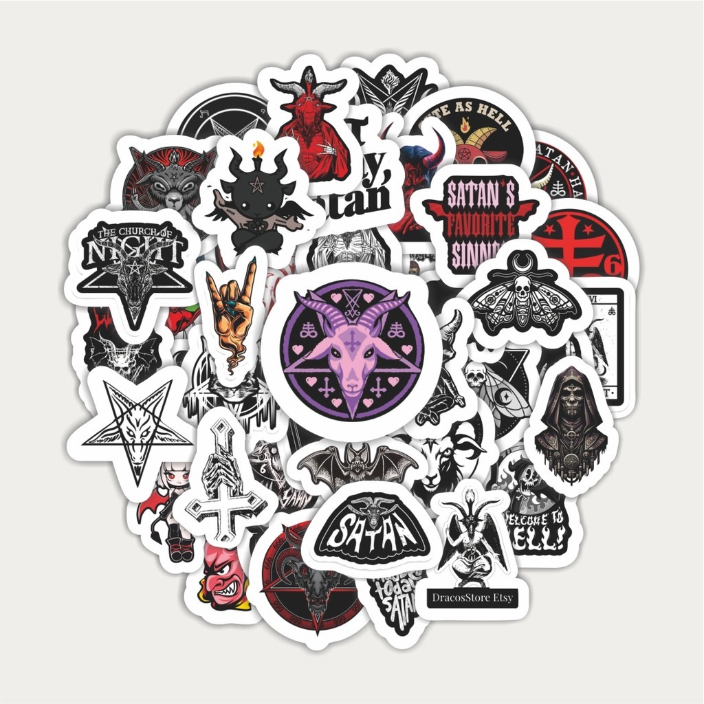 

Sticker Pack Stiker Lambang Satanic | Sticker TUMBLR | Stiker LAPTOP KOPER HELM