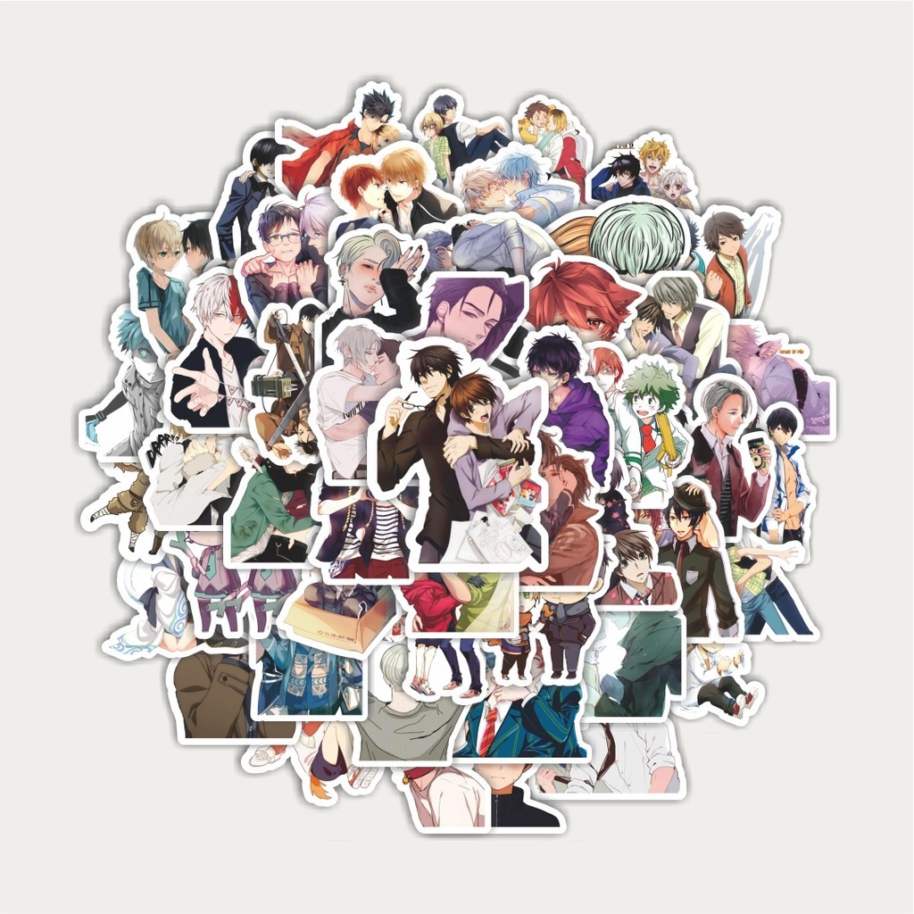 

Sticker Pack Stiker Anime Boys Love | Sticker TUMBLR | Stiker LAPTOP KOPER HELM