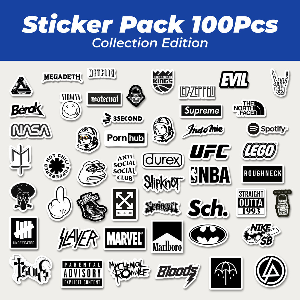 

Hot Stiker Random Aesthetic Black & White Versi 2 Lucu Anti Air Stikers Berperekat Waterproof Sticker Decal Buat Motor Helm Buku Journal Koper Casing HP Laptop Botol Minum