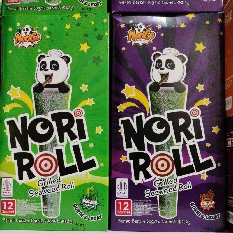 

NORIGO /NORI ROLL/ rumput laut panggang roll isi 12 sachet - ARM