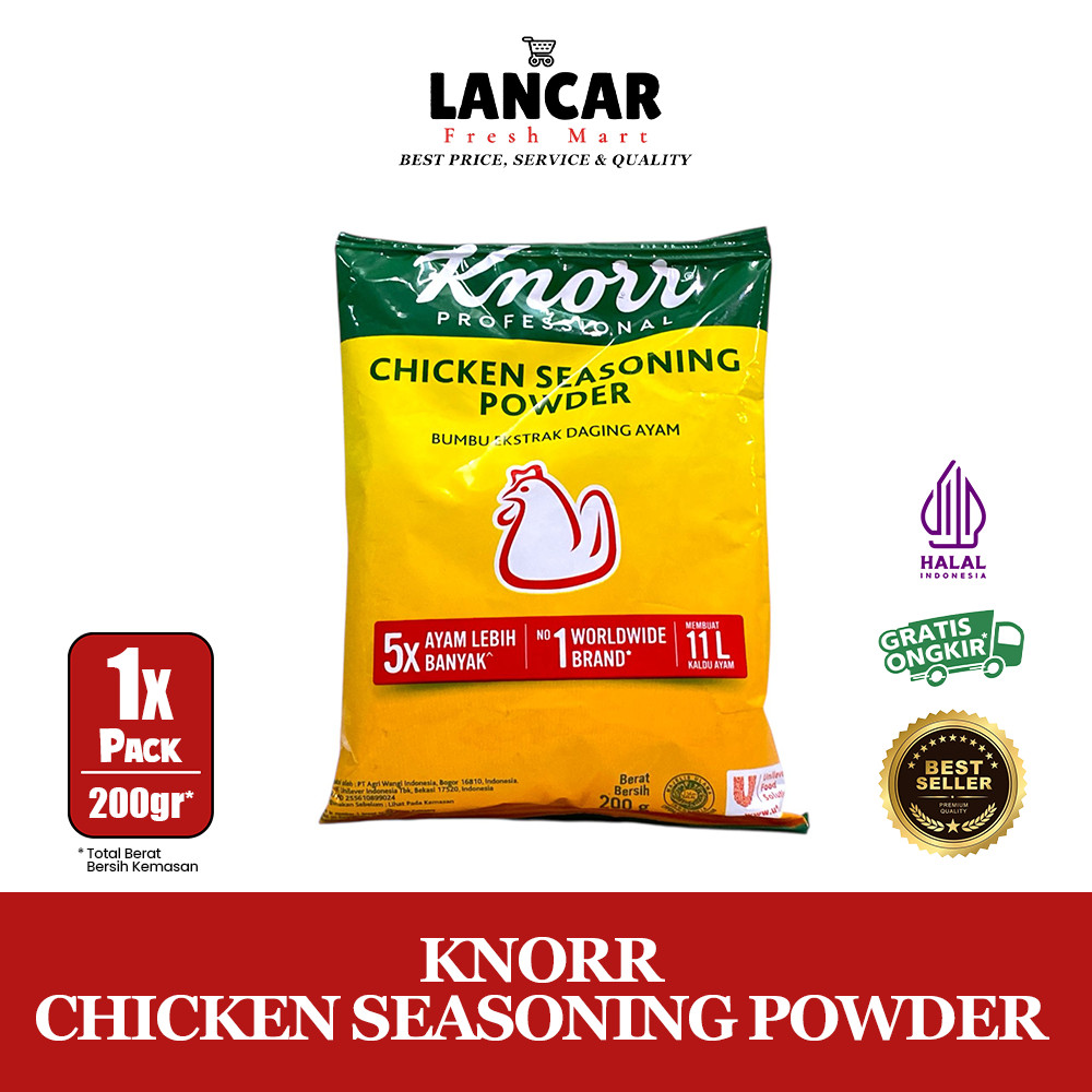 

KNORR CHICKEN SEASONING POWDER 200GR / KNORR BUMBU EKSTRAK DAGING AYAM 200GR